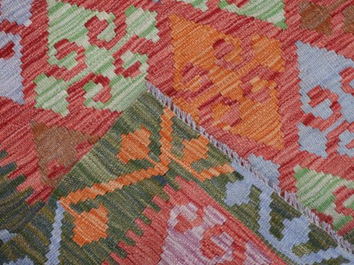 Surface texture of New Modern Design rug with natural Wool and intricate pattern