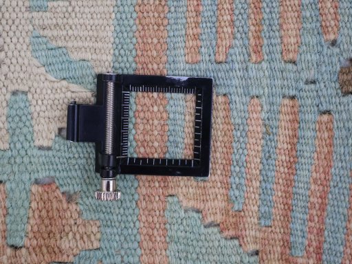 Corner detail of New Modern Design rug showing border pattern and Wool pile