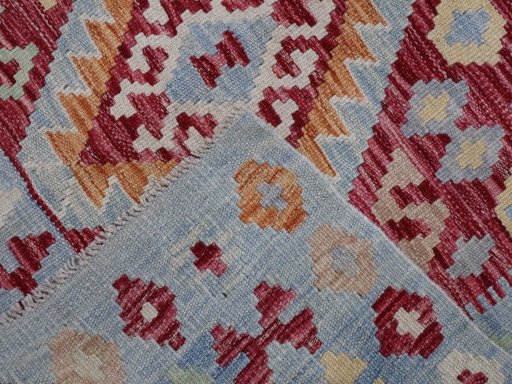 Surface texture of New Modern Design rug with natural Wool and intricate pattern