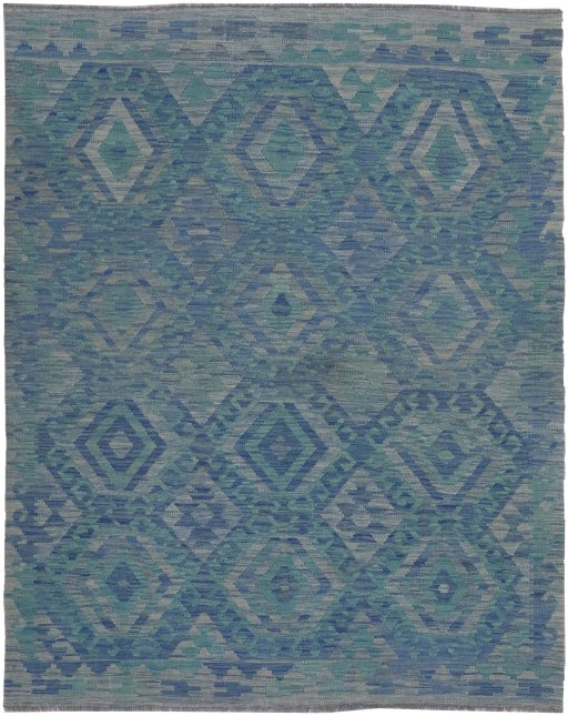 Full view of New Modern Design rug from Pakistan, 196 × 154 cm in Multi Color tones
