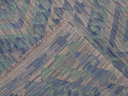 Surface texture of New Modern Design rug with natural Wool and intricate pattern
