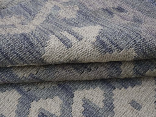 Close-up detail of New Modern Design rug from Pakistan showing Wool weave