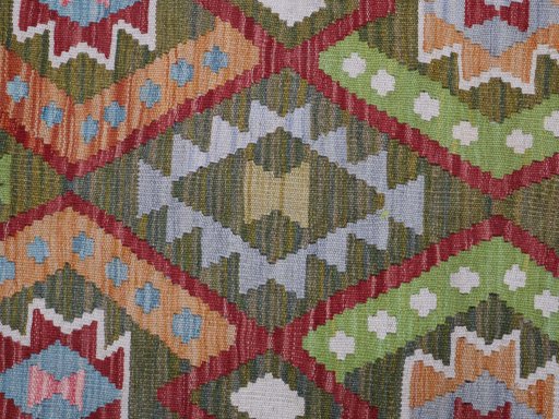 Central medallion detail of New Modern Design rug from Pakistan