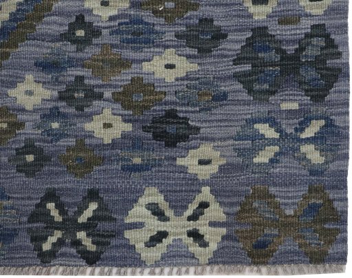 Close-up detail of New Modern Design rug from Pakistan showing Wool weave