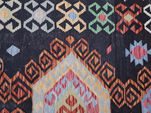 Central medallion detail of New Modern Design rug from Pakistan