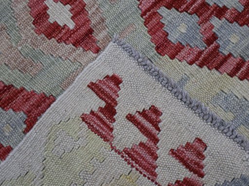 Surface texture of New Modern Design rug with natural Wool and intricate pattern