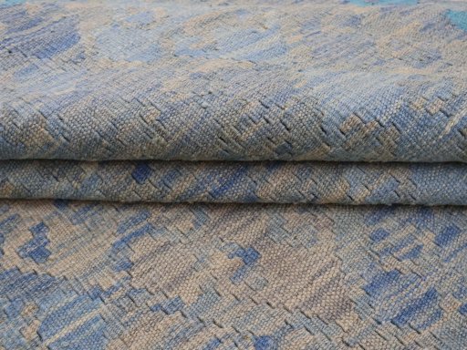 Close-up detail of New Modern Design rug from Pakistan showing Wool weave
