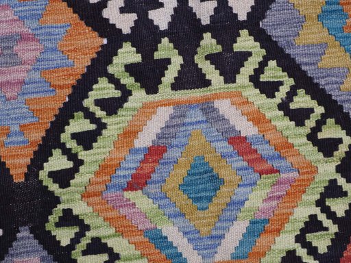 Central medallion detail of New Modern Design rug from Pakistan