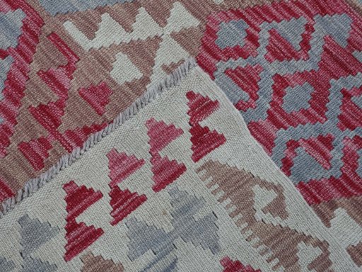 Surface texture of New Modern Design rug with natural Wool and intricate pattern