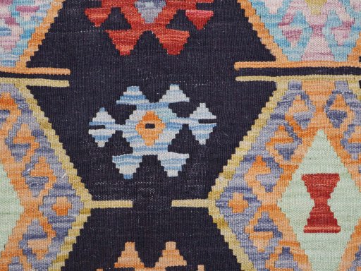 Central medallion detail of New Modern Design rug from Pakistan