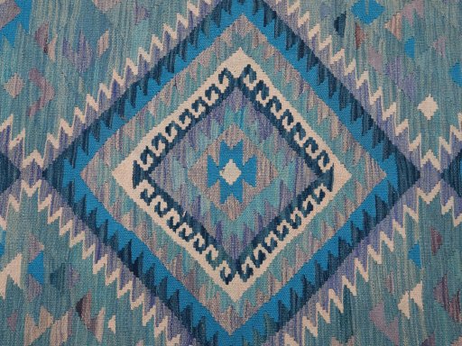 Central medallion detail of New Modern Design rug from Pakistan
