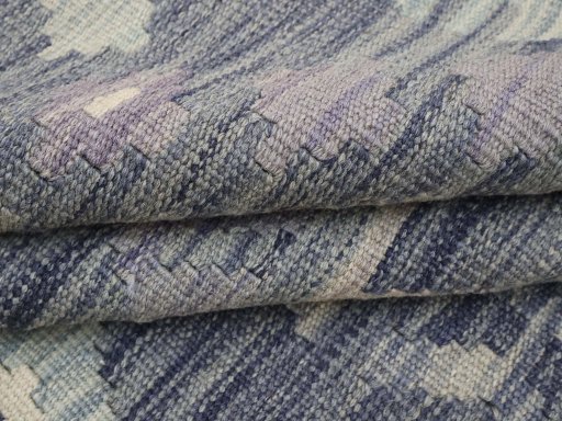 Close-up detail of New Modern Design rug from Pakistan showing Wool weave