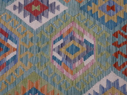 Central medallion detail of New Modern Design rug from Pakistan