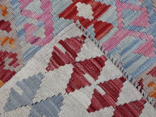 Surface texture of New Modern Design rug with natural Wool and intricate pattern