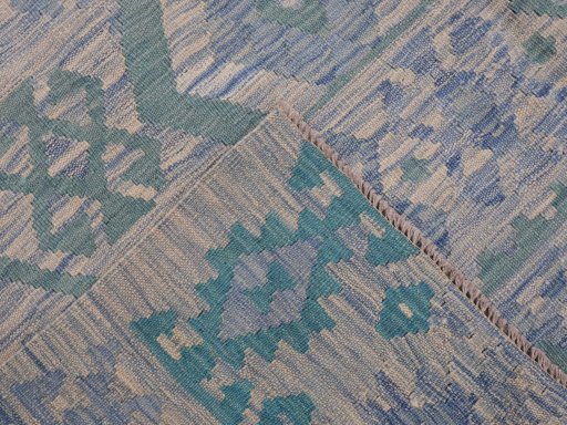 Surface texture of New Modern Design rug with natural Wool and intricate pattern