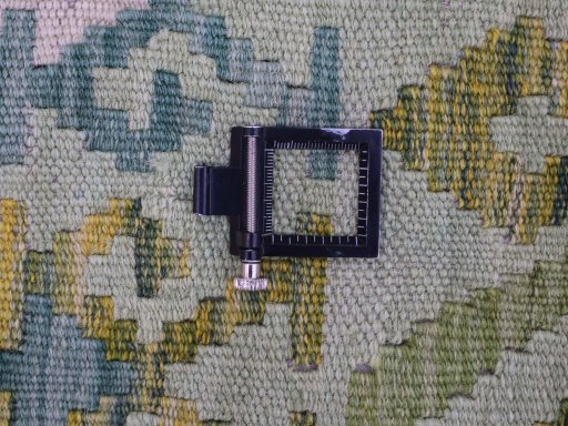 Corner detail of New Modern Design rug showing border pattern and Wool pile