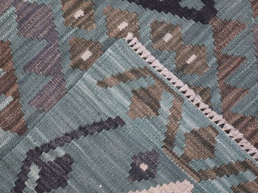 Surface texture of New Modern Design rug with natural Wool and intricate pattern