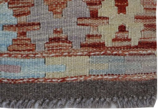 Close-up detail of New Modern Design rug from Pakistan showing Wool weave