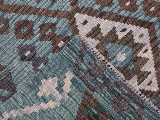Surface texture of New Modern Design rug with natural Wool and intricate pattern