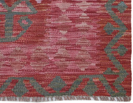 Close-up detail of New Modern Design rug from Pakistan showing Wool weave