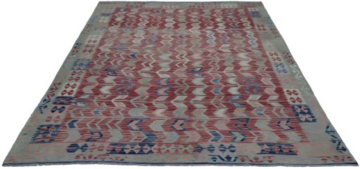 Full view of New Modern Design rug from Pakistan, 287 × 256 cm in Multi Color tones