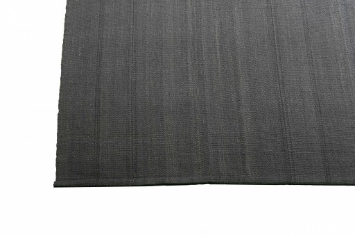 Corner detail of New Modern Design rug showing border pattern and Wool pile