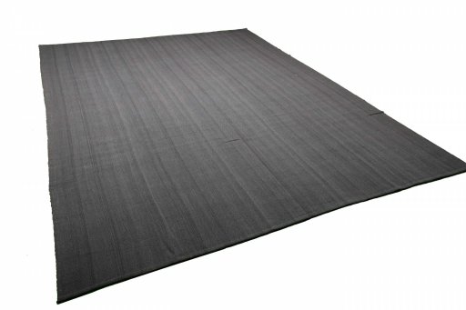 Corner detail of New Modern Design rug showing border pattern and Wool pile