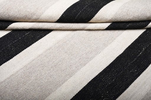 Corner detail of New Modern Design rug showing border pattern and Wool pile