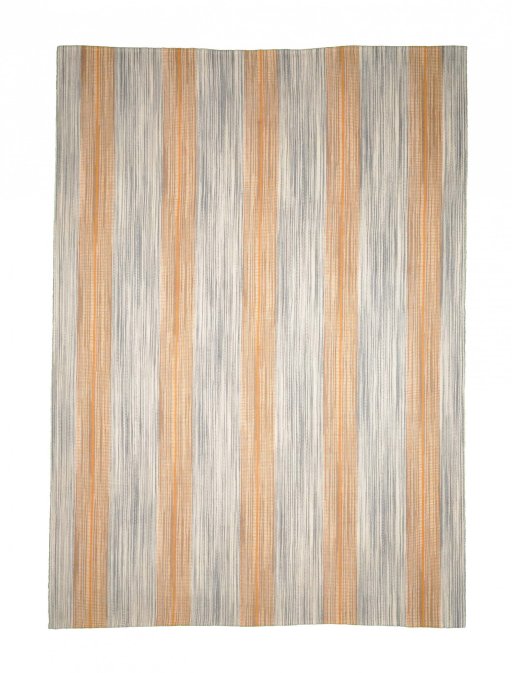 Full view of New Modern Design rug from Iran / Persia, 354 × 255 cm in Yellow tones
