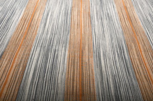 Full view of New Modern Design rug from Iran / Persia, 354 × 255 cm in Yellow tones
