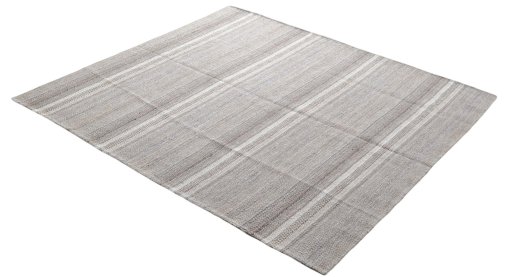 Close-up detail of New Modern Design rug from Iran / Persia showing Wool weave