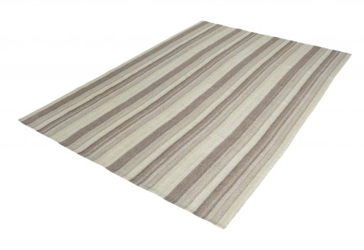 Corner detail of New Modern Design rug showing border pattern and Wool pile