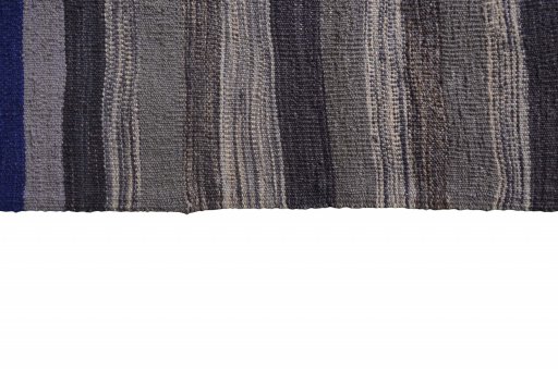 Close-up detail of New Modern Design rug from Iran / Persia showing Wool weave