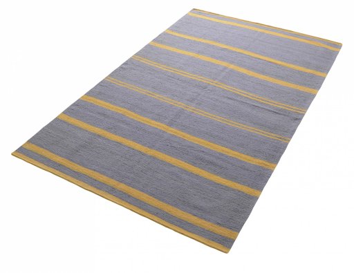 Close-up detail of New Modern Design rug from Iran / Persia showing Wool weave