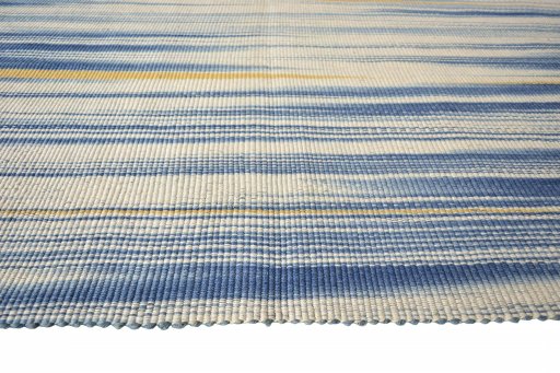 Close-up detail of New Modern Design rug from Iran / Persia showing Wool weave