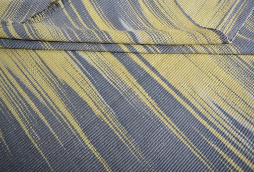 Full view of New Modern Design rug from Iran / Persia, 296 × 199 cm in Yellow tones