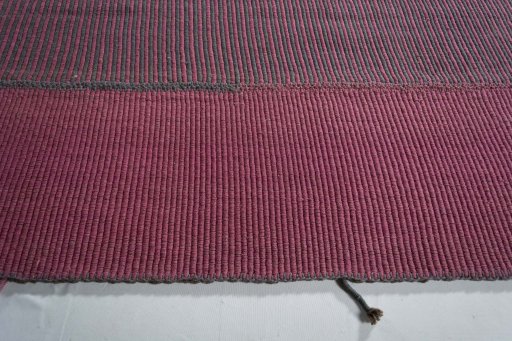 Close-up detail of New Modern Design rug from Iran / Persia showing Wool weave