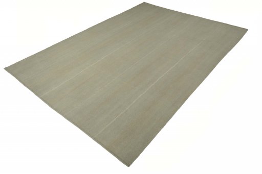 Corner detail of New Modern Design rug showing border pattern and Wool pile