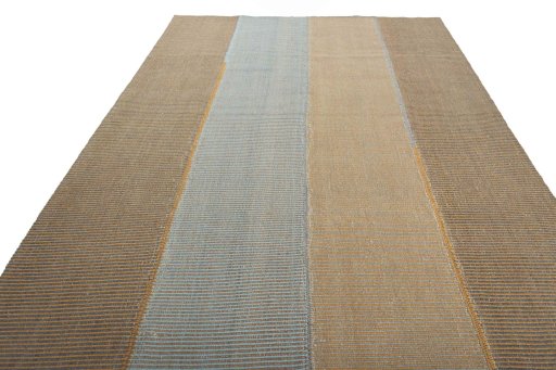 Close-up detail of New Modern Design rug from Iran / Persia showing Wool weave