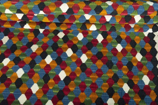 Full view of New Modern Design rug from Iran / Persia, 185 × 98 cm in Multi Color tones