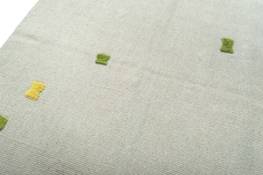 Surface texture of New Modern Design rug with natural Wool and intricate pattern