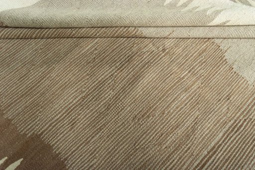 Full view of New Modern Design rug from Iran / Persia, 240 × 169 cm in Beige tones