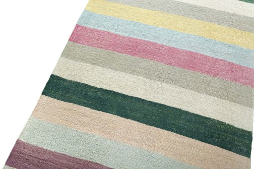 Surface texture of New Modern Design rug with natural Wool and intricate pattern