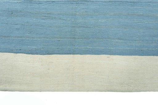 Close-up detail of New Modern Design rug from Iran / Persia showing Wool weave