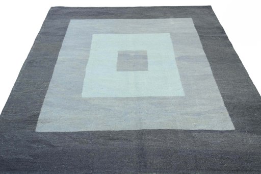 Close-up detail of New Modern Design rug from Iran / Persia showing Wool weave