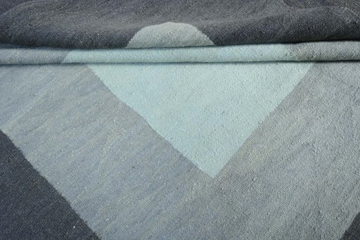 Full view of New Modern Design rug from Iran / Persia, 213 × 199 cm in Gray tones
