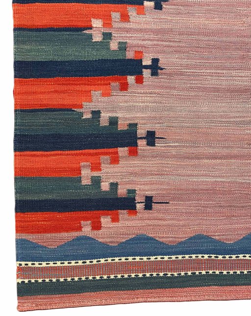 Central medallion detail of New Modern Design rug from Iran / Persia