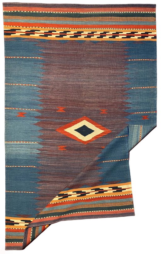 Central medallion detail of New Modern Design rug from Iran / Persia