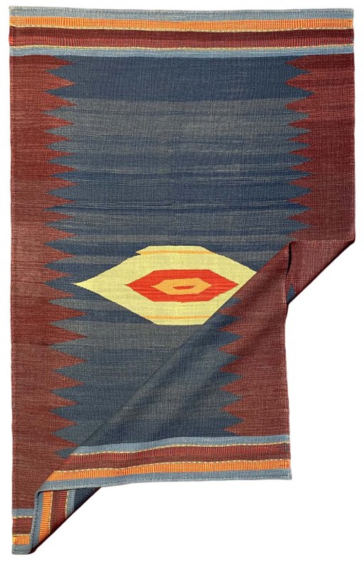 Central medallion detail of New Modern Design rug from Iran / Persia