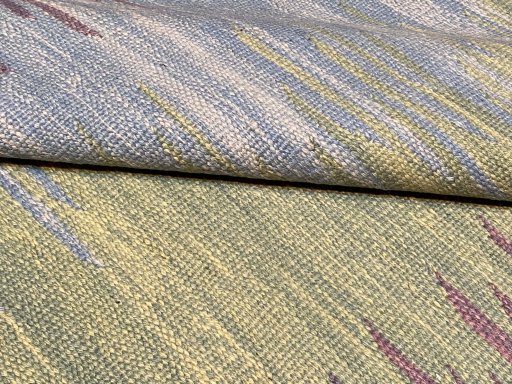 Surface texture of New Modern Design rug with natural Wool and intricate pattern